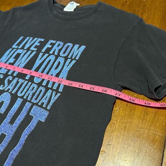 Vintage Saturday Night Live Graphic T Shirt Faded Black Y2K Promo T Shirt Mens S - Picture 8 of 9